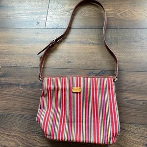 Relive striped cross body purse
